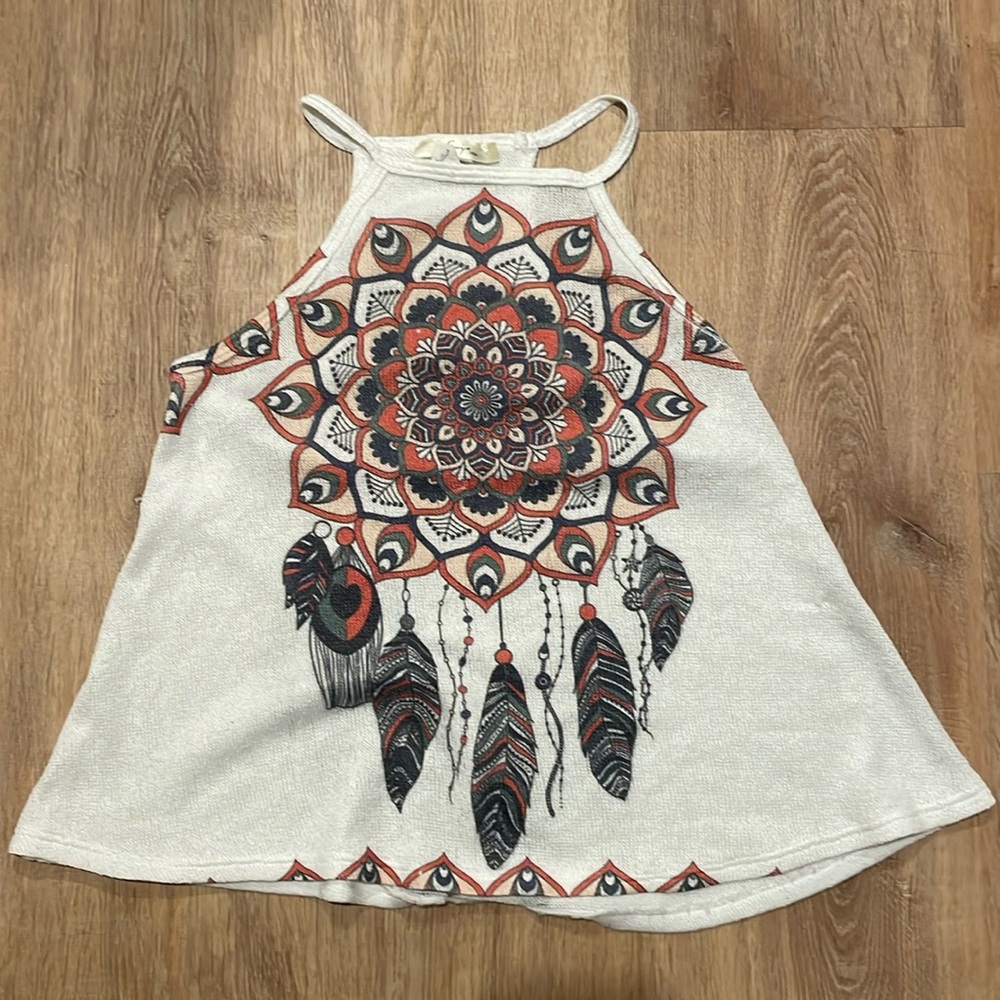Mandala knit tank top